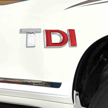 Стикер Светлоотразяващ Turbo Direct Injection за VW Golf JETTA PASSAT MK4 MK5 MK6 Автомобилен стикер 3D метална емблема Значка TDI лого