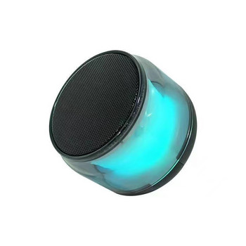 Мини преносим автомобилен аудио LED субуфер Цветна светлина LED Безжичен Bluetooth субуфер Високоговорител TF карта за парти