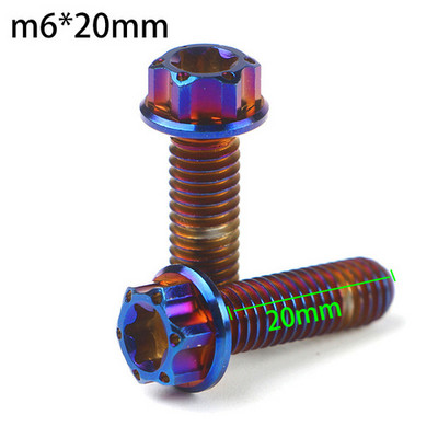 Motociklo titano varžtas 304 nerūdijantis M6 M8 M10 * 20/25 mm universalus stabdžių apkabos laikikliui, skirtas Honda Yamaha