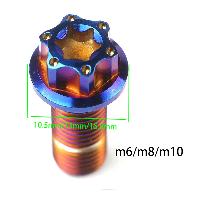 Motociklo titano varžtas 304 nerūdijantis M6 M8 M10 * 20/25 mm universalus stabdžių apkabos laikikliui, skirtas Honda Yamaha