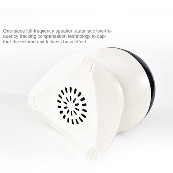 Bluetooth високоговорител с цветна светлина Въртяща се безжична звукова кутия с високо качество на звука Домашна KTV светкавица с промяна на цвета TF USB