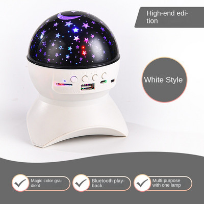 „Bluetooth“ garsiakalbis su spalvinga šviesa Aukštos garso kokybės besisukantis belaidis garso dėžutė Namų KTV blykstės lemputės spalvos keitimas TF USB