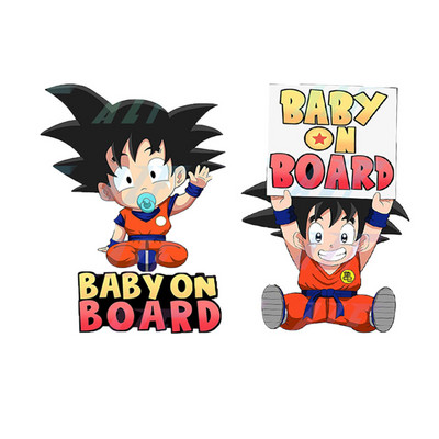 Dragon Ball Autokleebis Son Goku Armas Cartoo Baby on pardal näpunäiteid aplikatsiooniga kaunistus aknaklaasi kaitseraua veekindel kaunistus
