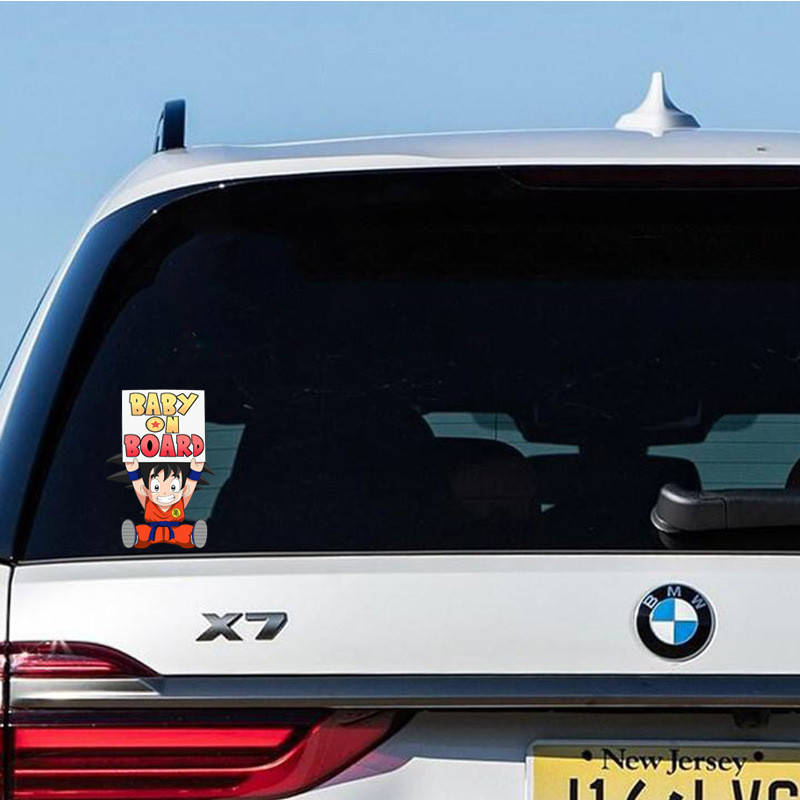 Αυτοκόλλητο αυτοκινήτου Dragon Ball Son Goku Lovely Cartoo Baby on Board Tips Απλικέ Διακόσμηση Παράθυρο Γυάλινος προφυλακτήρας Αδιάβροχη διακόσμηση