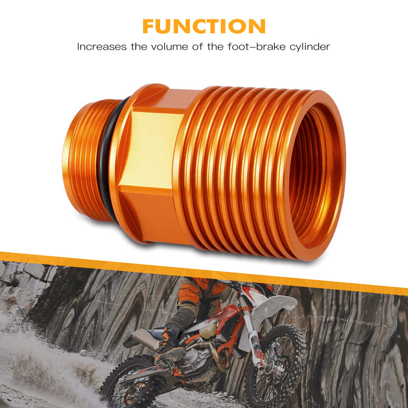 Galinio stabdžių rezervuaro ilgintuvas KTM 125 150 200 250 300 350 400 450 530 SMR EXC TPI EXCF SX SXF XC XCF XCW XCFW 2004-2019 2018 m.