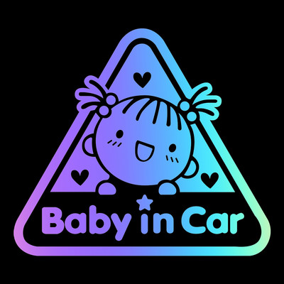 Baby in Car Baby on Board Μοτοσικλέτα Αυτοκίνητο Styling μοτοποδήλατο Ανακλαστικό αυτοκόλλητο Αυτοκόλλητο Αδιάβροχο Ύψος 18 cm
