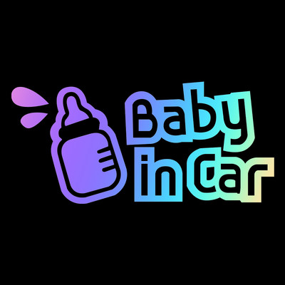 Baby in Car Baby on Board Μοτοσικλέτα Αυτοκίνητο Styling μοτοποδήλατο Ανακλαστικό αυτοκόλλητο Αυτοκόλλητο Αδιάβροχο Ύψος 18 cm