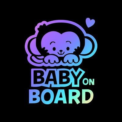 Baby in Car Baby on Board Μοτοσικλέτα Αυτοκίνητο Styling μοτοποδήλατο Ανακλαστικό αυτοκόλλητο Αυτοκόλλητο Αδιάβροχο Ύψος 18 cm