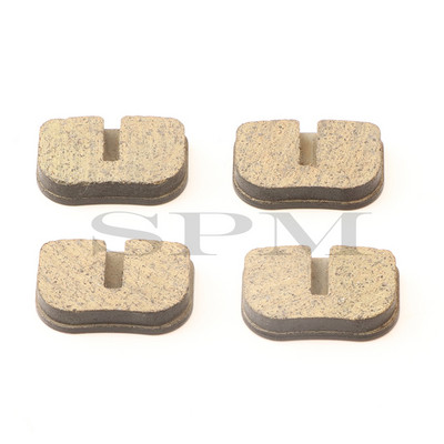 Priekinės galinės diskinės stabdžių apkabos trinkelės, skirtos 43cc 47cc 49cc 49cc mini keturių ratų motociklų vaikams ATV Quad Minimoto purvo kišeninis dviratis dujų paspirtukas