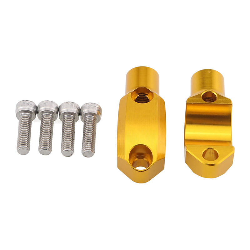 2x universalus motociklo pagrindinio cilindro veidrodinis spaustukas 22 mm vairai