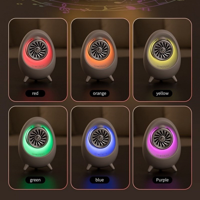 2023 m. naujas belaidis „Bluetooth“ garsiakalbis, nešiojamasis mini grotuvas Aplinkos apšvietimas Spalvinga LED naktinė stalinė lempa miegamajam, rekomenduojama
