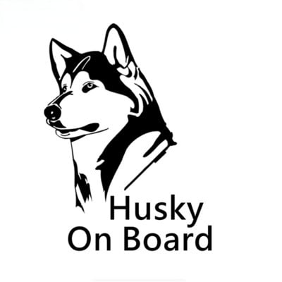 20 X 14,7 cm Cel mai tare Husky la bord Autocolant pentru mașină Autocolante amuzante pentru mașină