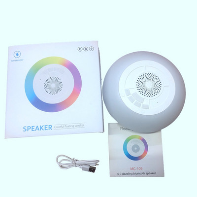 Difuzor Dus Impermeabil Bluetooth Baie Radio FM RGB 5W TWS Cutie Difuzoare Bluetooth Cu Microfon Pe Apa