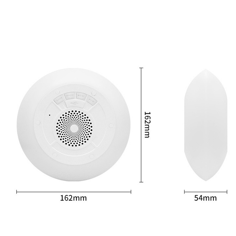 Veekindel dušikõlar Bluetooth Vannitoa FM-raadio RGB 5W TWS Bluetoothi kõlarite karp koos mikrofoniga vee peal