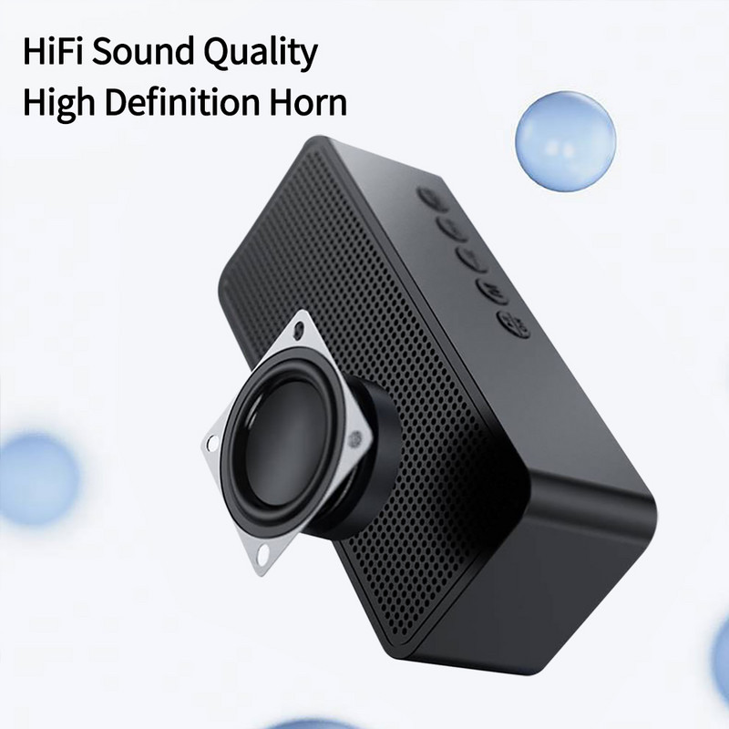 G50 juhtmeta Bluetooth-kõlar koos FM-raadioga Mini kaasaskantava kaardipeegliga äratuskella heli Kahe äratuskella seaded kõigile telefonidele