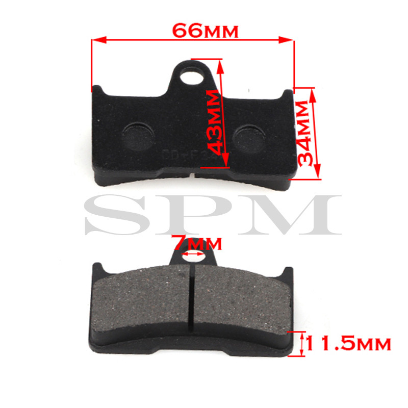 Eesmised tagumised piduriklotsid Mootorratta ketas poolmetallist CF moto jaoks CF 500 600 X5 X6 X8 U5 ATV UTV Motovaruosad