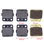 1 set pentru SUZUKI ATV LTZ 400 QuadSport (2003-2011) LTZ400 LT-Z LT-Z400 Motocicletă Față Spate Discuri de frână metalice Set plăcuțe de frână