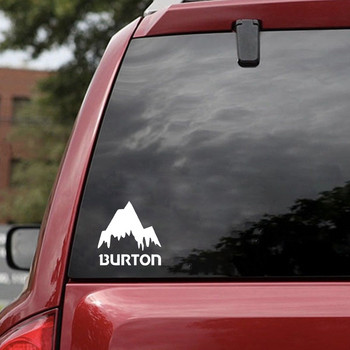 1 брой висококачествен Burton Mountain Ski Snowboard Vinyl Funny Auto Window Bumper Novost JDM Drift Vinyl Sticker Decal 16cm*16cm