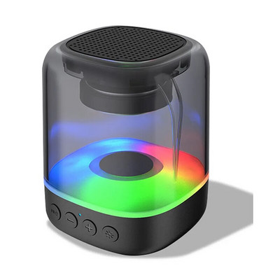 Spalvingas šviesos garsiakalbis nešiojamasis kompiuteris, atsparus vandeniui, belaidis Bluetooth, banguojantis žemasis dažnis, 3D garsas, nešiojamas žemųjų dažnių garsiakalbis Muzika lauko aikštėje