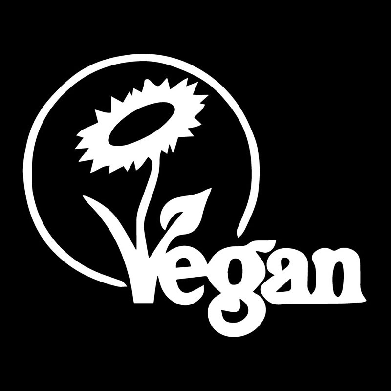 16,6 x 13,7 CM veganiškos asmenybės viniliniai lipdukai automobilių lipdukų dekoravimo priedai, skirti Skoda lipdukams