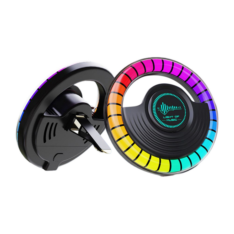 Automobilių aromaterapijos pikapo lemputė 450 mAh Aromaterapijos ritmo lempa ventiliacijos spaustukas oro gaivikliai kvapų APP valdymas automobiliams