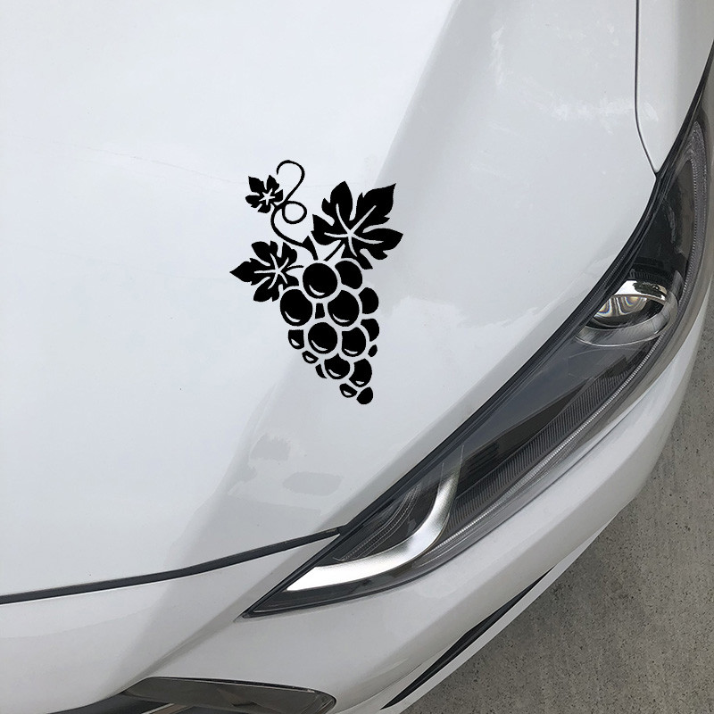 12,6 x 17,5 cm vynuogių kekė Animacinių filmų vinilo lipdukai Madingi automobilio lipdukai dekoravimo priedai, skirti Lada lipdukui