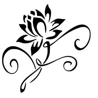 17X17CM Lotus Art Cartoon kogu keha kaunistuse kleebis Taime lilledega autokleebis Suzuki kleebistele