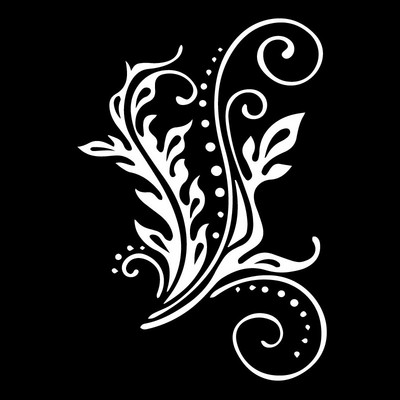 12.2X17.7CM Swirl Leaf Kreativni prozorski ukrasi Vinilne naljepnice Dodaci za naljepnice automobila za Peugeot naljepnice