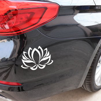 LOTUS FLOWER Модна декорация на стъклени прозорци Стикери за кола Авточасти 16.7X11.4CM