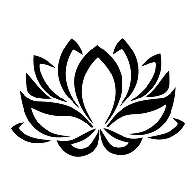 FLOARE DE LOTUS Decor pentru fereastră de modă Autocolante autocolante Piese auto 16,7X11,4CM