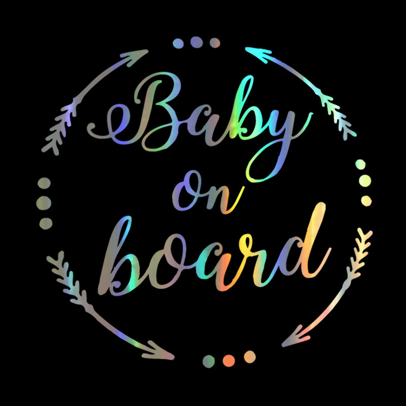 Autokleebis Princess BABY ON ARD Naljakas autokleebis, peegeldav laservinüülist autokleebis 3D autostiil 15,8*15,6 cm