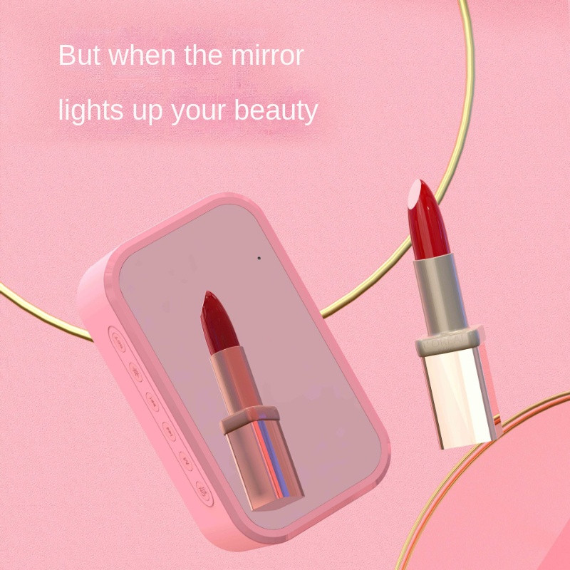 Namų žadintuvas garsas darbalaukis bluetooth mini LED veidrodis skaitmeninis laikrodis mobilusis telefonas garsiakalbis bendrabutis belaidis garsas radijas