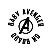 13,1 cm * 13 cm BABY AVENGER PARDAS Naljakas ohutus vinüülist autokleebisega silt Must hõbedane Volkswageni kleebiste jaoks