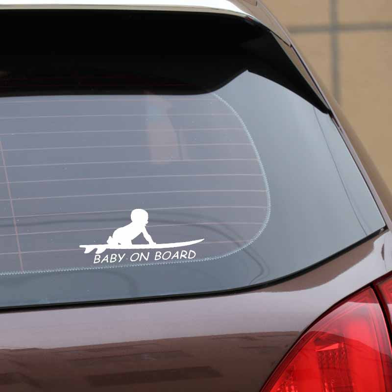 Beebi pardal surfamine surfilaud auto veoauto aken naljakas vinüülkleebised kleebised isikupärastatud autodekoratsioon 15,3*6,4 cm