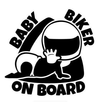 15 cm * 14 cm Baby Biker pardal süsinikkiust vinüülist autokleebised 3D JDM naljakad kleebised auto mootorratta kleebistel