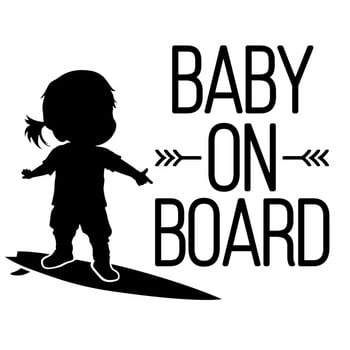 Baby on Board Car Decal,BOY on Snowboard KK Винилови стикери за кола Готини автомобилни аксесоари Декорация на прозорци 16CM*12CM