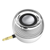 Valge 3,5 mm Aux Audio Jack Mini juhtmevaba võimas kristallkõlar nutitelefoni tahvelarvuti jaoks kaasaskantav HIFI 3D ruumilise heliga telefoni kõlar