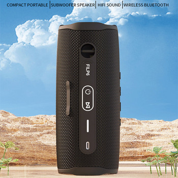 FLIP6 Безжичен Bluetooth високоговорител, Водоустойчив субуфер за каране на открито, AUX аудио вход, Възпроизвеждане на TF карта, MP3 музикален плейър