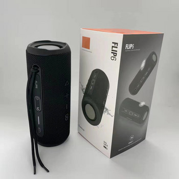 FLIP6 Безжичен Bluetooth високоговорител, Водоустойчив субуфер за каране на открито, AUX аудио вход, Възпроизвеждане на TF карта, MP3 музикален плейър