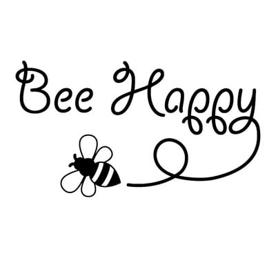 15,4 CM * 8,5 CM Bee Happy Design Art vinila automašīnas uzlīme Iedvesmojoša uzlīme, melna/sudraba, Daewoo uzlīme