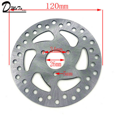 Gaasiga elektrilise rolleri piduriketas 120 mm 140 mm 47 cm3 49 cm3 2-taktilise taskujalgratta mini mustuseratta ATV neljarattalise minimootorratta jaoks