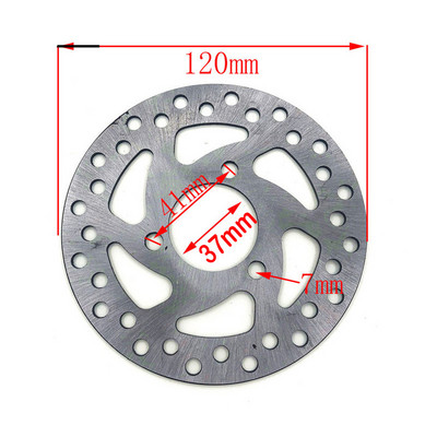 Gaasiga elektrilise rolleri piduriketas 120 mm 140 mm 47 cm3 49 cm3 2-taktilise taskujalgratta mini mustuseratta ATV neljarattalise minimootorratta jaoks