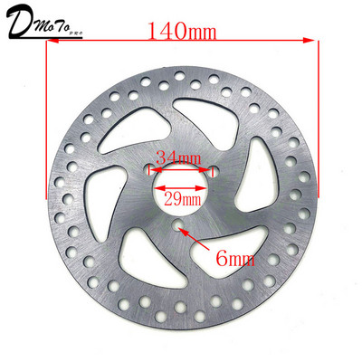 Gaasiga elektrilise rolleri piduriketas 120 mm 140 mm 47 cm3 49 cm3 2-taktilise taskujalgratta mini mustuseratta ATV neljarattalise minimootorratta jaoks