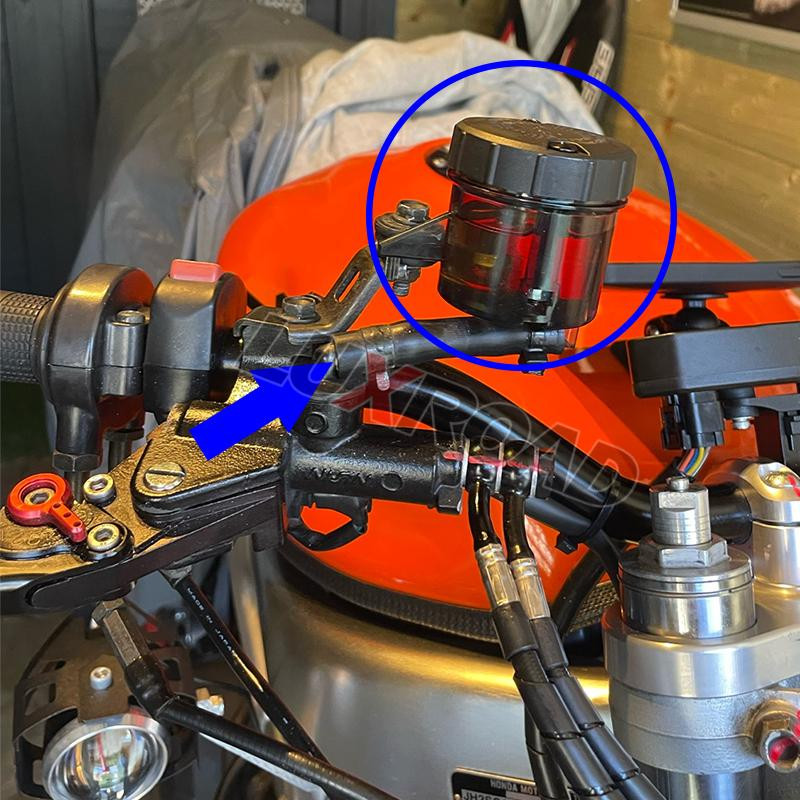 Universalus stabdžių rezervuaras priekinis skysčių butelis Motociklo pagrindinė sankabos alyvos taurė cilindro laikiklis Motocicleta priedai Juoda raudona