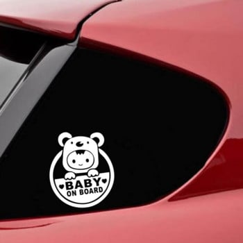 Baby on Board Sticker Fashion Baby In Car Vinyl Decals Мотоциклет Стикер за кола Декорация за автомобил 13cm*15cm