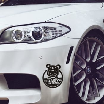 Baby on Board Sticker Fashion Baby In Car Vinyl Decals Мотоциклет Стикер за кола Декорация за автомобил 13cm*15cm