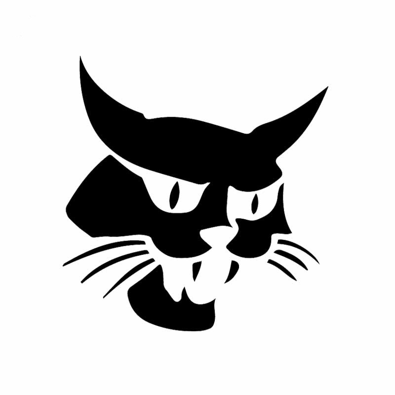 15 cm Juokingi „Bobcat“ automobilių lipdukai, atsparūs vandeniui dangteliu, įbrėžiami lipdukai, nešiojamojo kompiuterio lagaminai, automobilių apdailos priedai PVC