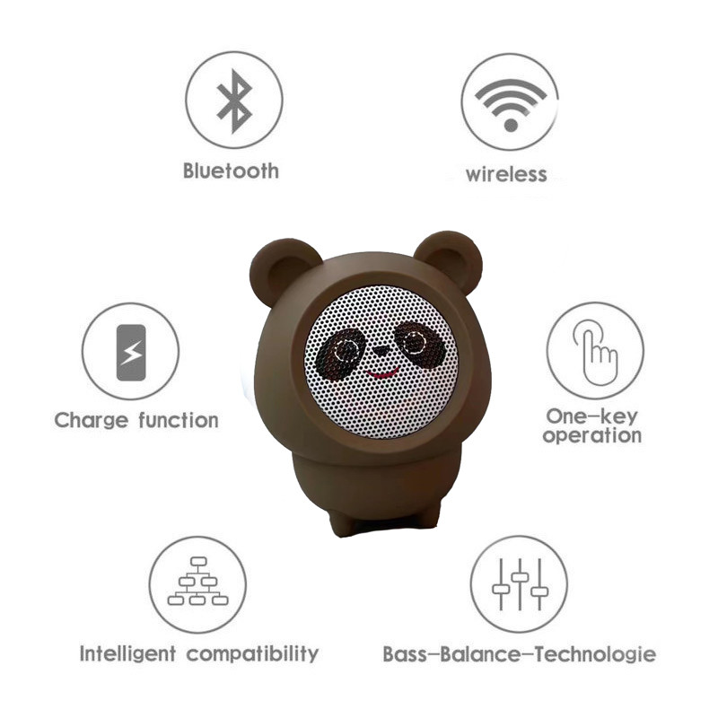Mini slatki crtani Panda bežični Bluetooth zvučnik vanjski prijenosni stereo vodootporni Bluetooth zvučnik za iPhone/Android