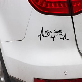 1 PCS 16.8CM*7.3CM Camera Photography Lover Heartbeat Vinyl Motorcycle Car Sticker for Buick Sticker