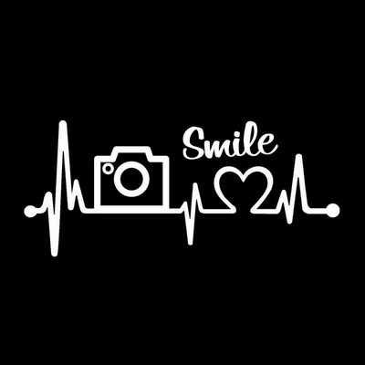 1 PCS 16.8CM*7.3CM Camera Photography Lover Heartbeat Vinyl Motorcycle Car Sticker for Buick Sticker